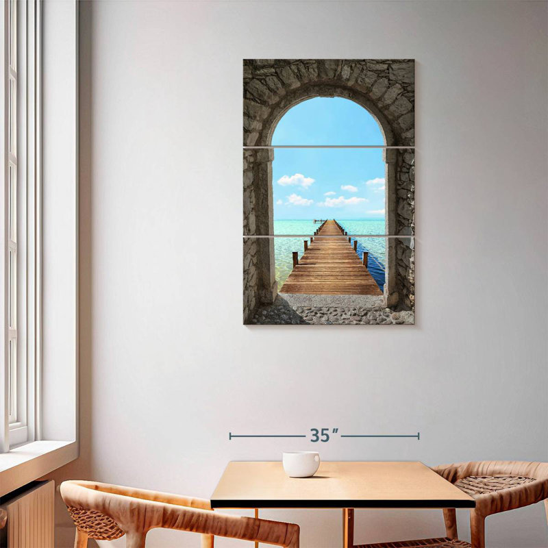 Lilie Stone Arch Boardwalk, 57" H x 36" W