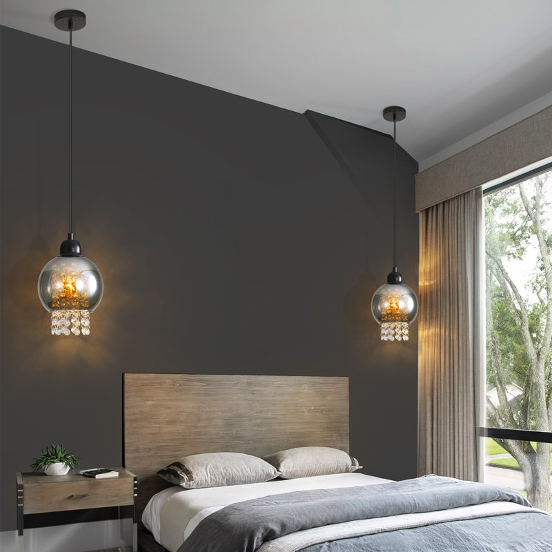 1 - Light Matte Black Cylinder Pendant