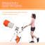 3-in-1 Folding Exercise Bike 8-Level Magnetic Resistance Orange