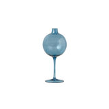 Wine Glass Vase - 3"L x 3"W x 7.5"H - Clear