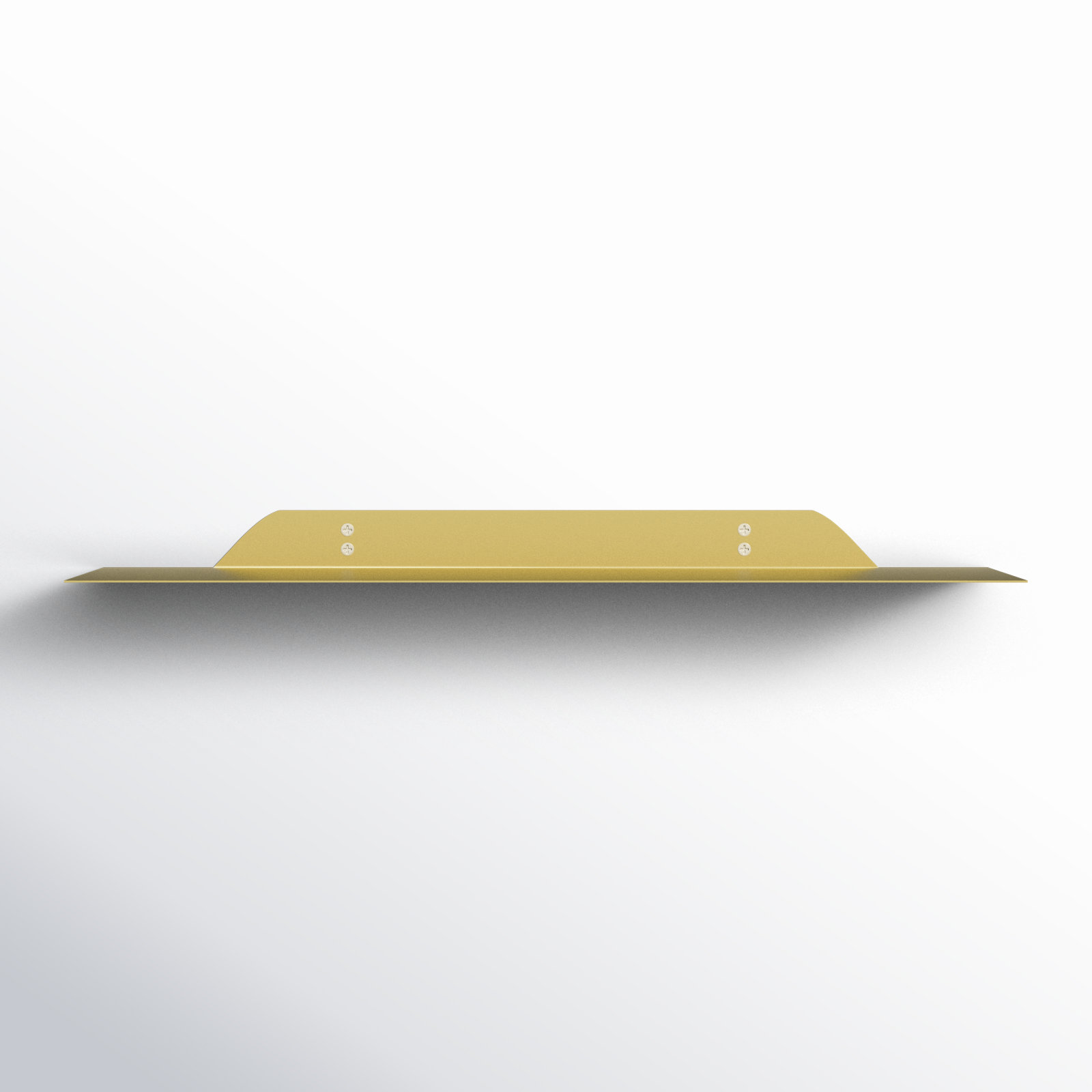 Maja Floating Shelf, 1.75" H x 24" W x 6" D, Gold