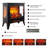 21 Inch Electric Fireplace Stove Heater With 3d Flame Effect With Remote Control
