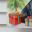 Drapeau de Noël maison de renne-112702340
