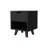 Wenge 1-Open Storage Shelf Nightstand-1628446224