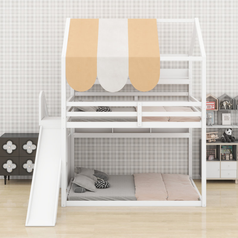 House Bed With Canopy, White