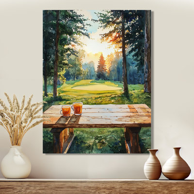 Table de camping The Morning I - pique-nique, impression murale en métal