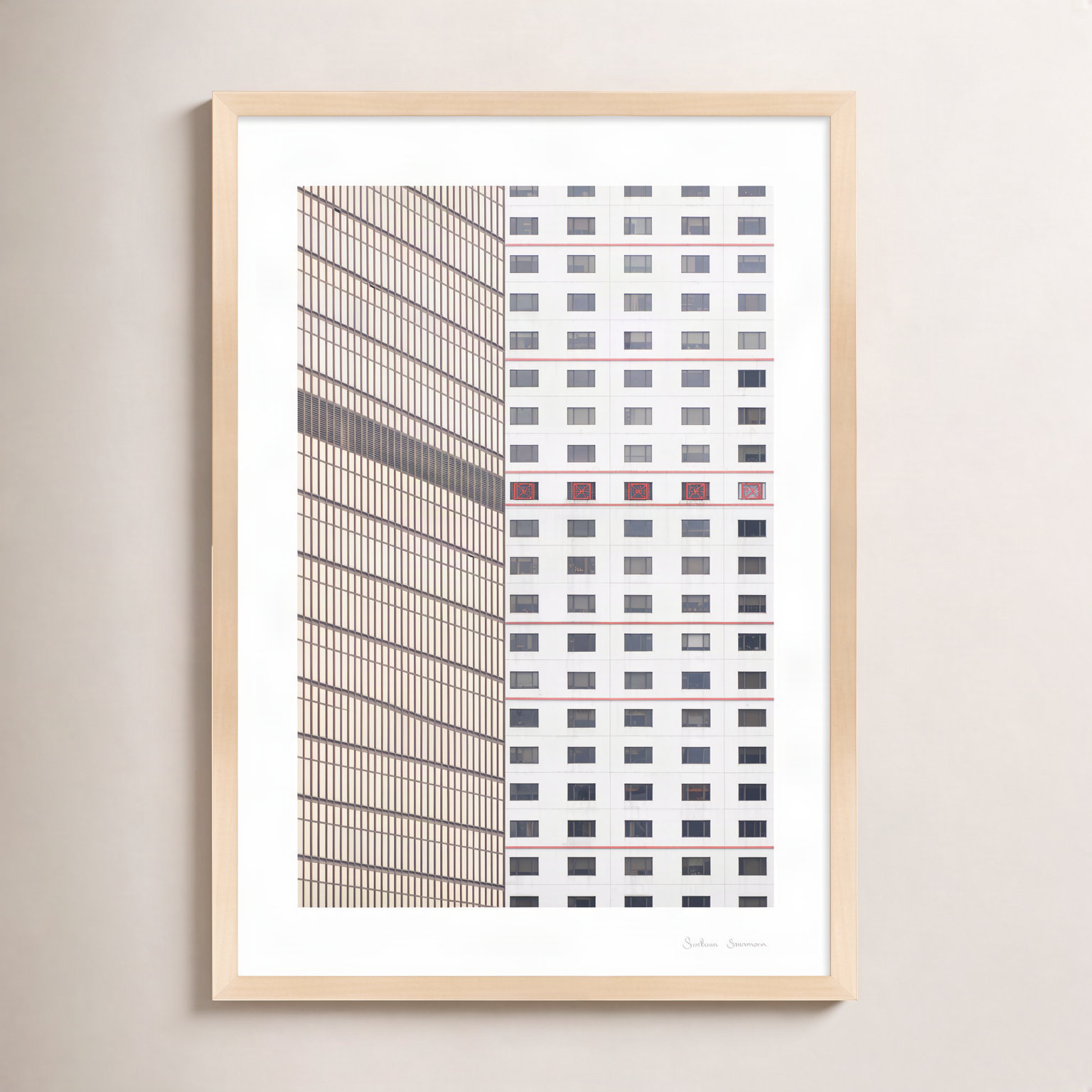 Loui "Hong Kong 1" Photo Print, 30" H x 21" W x 1.25" D, Maple