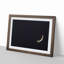 Crescent Moon & Planet Venus in Abstract - Picture Frame Graphic Art Print-55682659-55682660