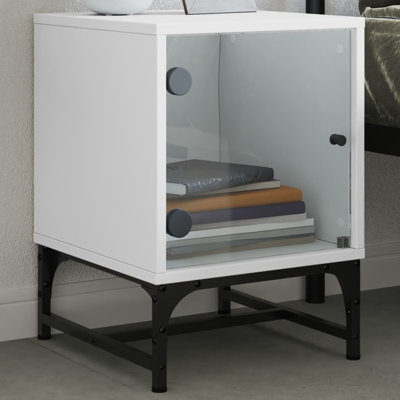Genagra 35cm W Steel Bedside Table