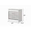 Table de chevet 2 tiroirs Glam