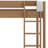 Bunk Bed Frame With Ladder, Safety Guardrails, Upholstered Headboard/Footboard