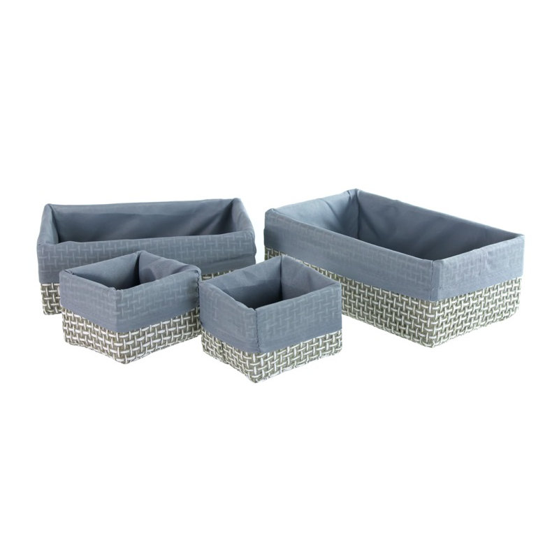 Lavanda Fabric Laundry Set, Gray