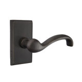 Teton Wave/Drop Passage (Hall & Closet) Door Lever with Rectangle Rosette