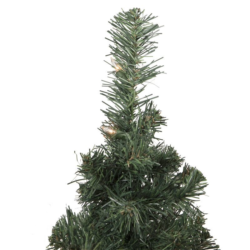 Sapin de Noël artificiel mince 2 pi pré-éclairé Blackwater