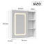 W H Wall Mounted Optional Medicine Cabinet Mirror 3
