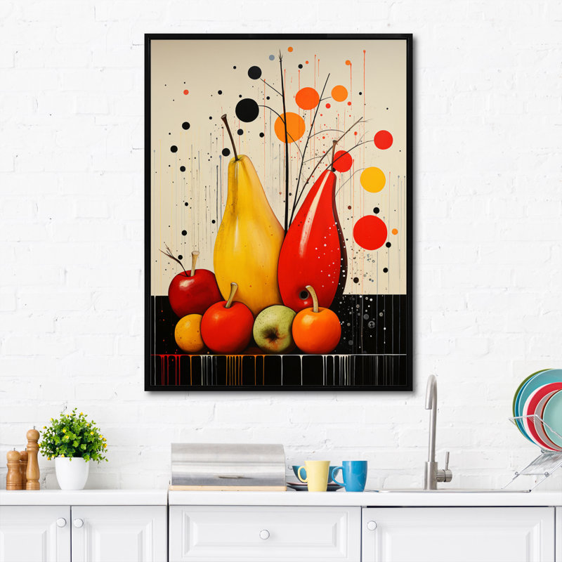 «Fruit Harvest Spectrum Différent I», reproduction sur toile, Noir, noir, noir, noir, H 20 po x l 12 po x P 1 po