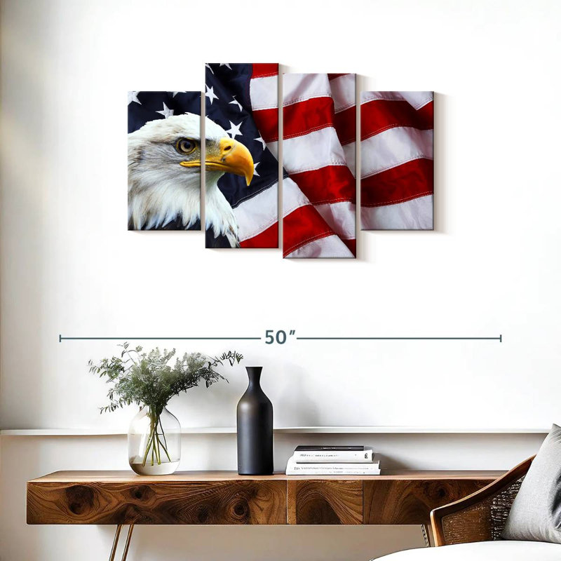 American National Bald Eagle, H 22 po x l 36 po