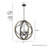 Gablecrest 4 Light 24 inch Globe Pendant