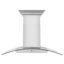 36" Crown Sound 400 CFM Ducted Wall Mount Range Hood in Stainless Steel with Wi-Fi