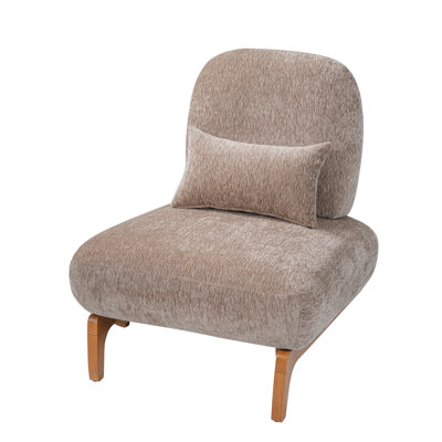 Chaise d'appoint rembourrée sans accoudoirs Hamilton