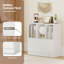 1 bibliothèque cubique avec portes, compartiments ouverts et armoire, tablette moderne blanc-820324335-820324329