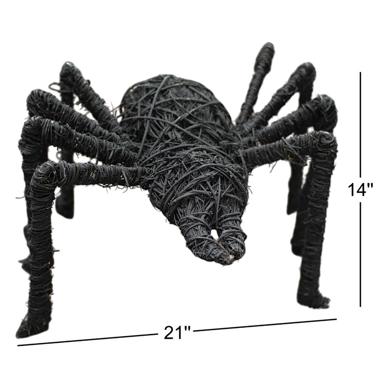 PAINTED TWIG SPIDER - BLACK