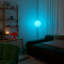 Pluton moderne Pluto avec lumière globe, luminaire sur pied contemporain minimaliste