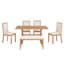 Ensemble de table de salle à manger 6 pièces Farmhouse Classical-1486089313