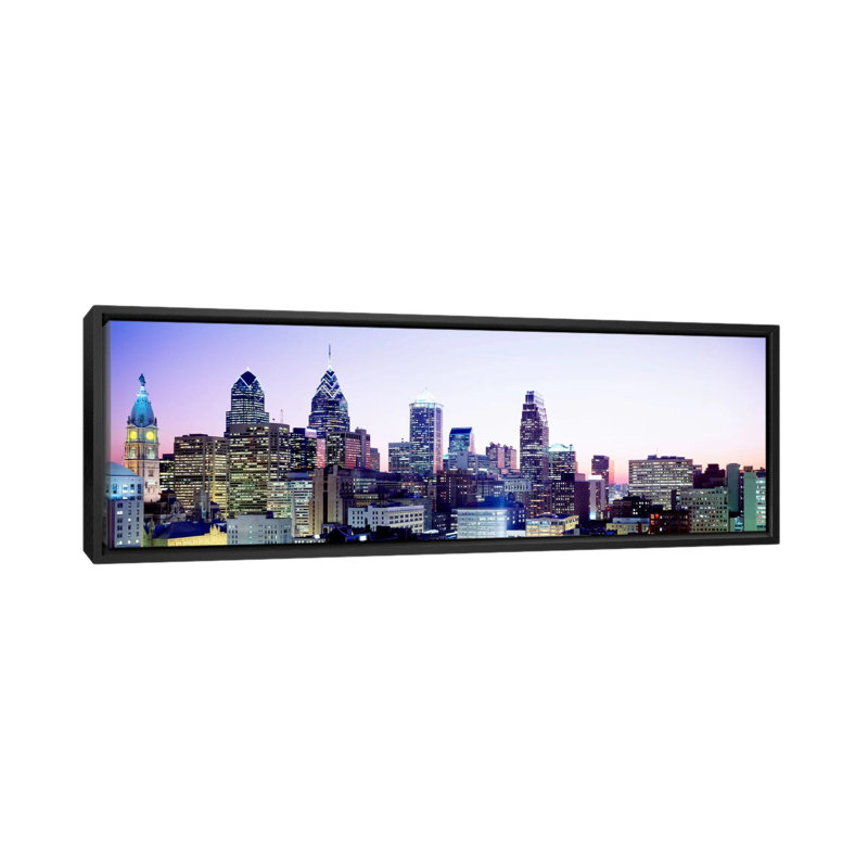 «Philadelphia, Pennsylvania» par Panoramic Images, reproduction sur toile, H 16 po x l 48 po x P 1,5 po, Toile tendue