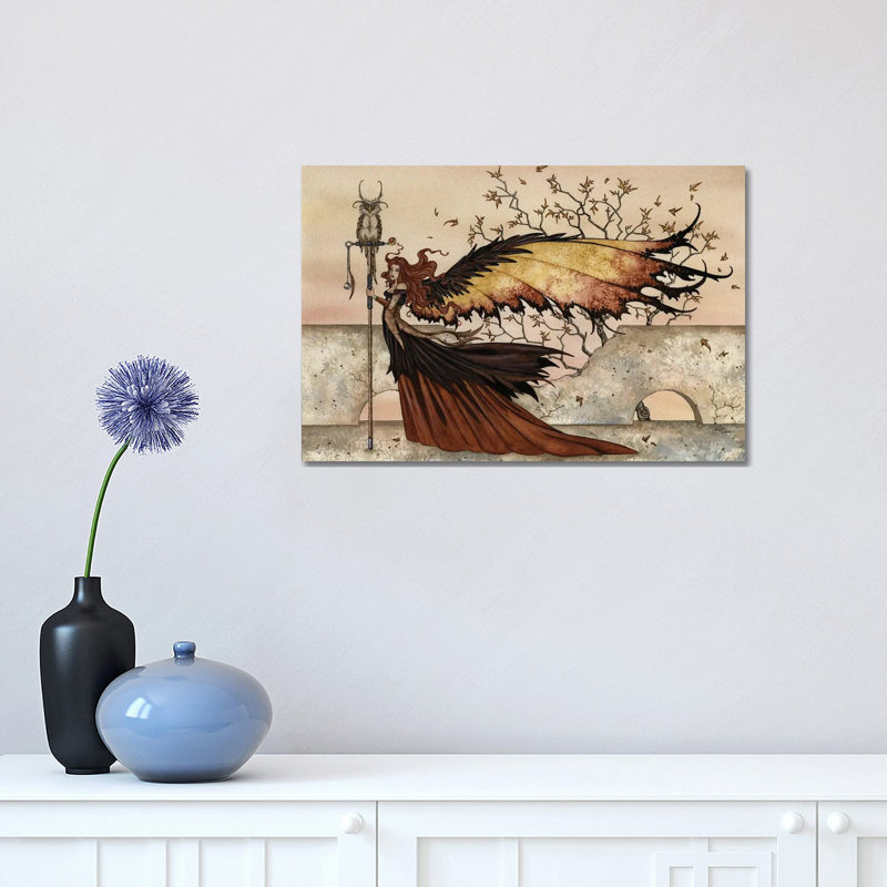 «Autumn Stroll» par Amy Brown, impression sur toile tendue, H 12 po x l 18 po x 1,5 po