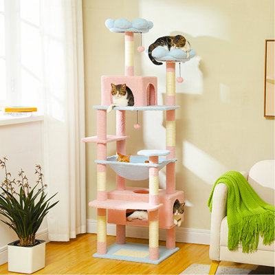 Plush Indoor 72-Inch Large Cat Tree