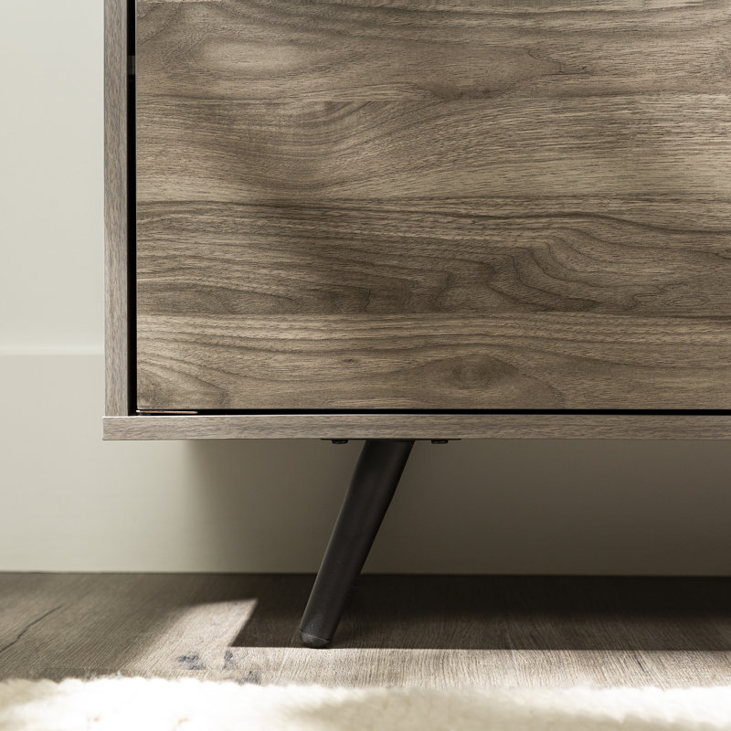 Bulhary 70" 2-Door TV Stand for TVs up to 80", Slate Gray