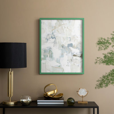 Impasto Poem III, reproduction encadrée - bois massif