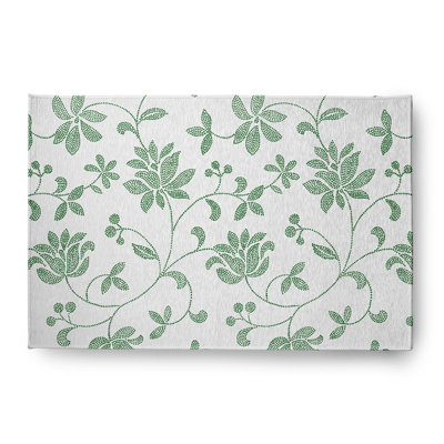 Chenille Floral Indoor Rug