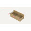 Classeur en bois 31,5 po à 3 tiroirs, classeur mobile avec plateau escamotable dissimulé pour imprimante, conception en bois cannelé pour l'organisation de bureau à domicile-773233413