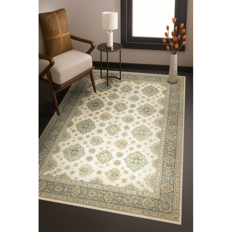Tapis gris tissé traditionnel Mosso, 4'11" x 9'10"