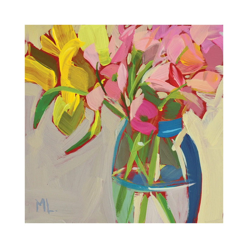 Clear by Mónica Linares - Painting on Canvas, Wrapped Canvas, 30.48cm H x 30.48cm W x 1.91cm D