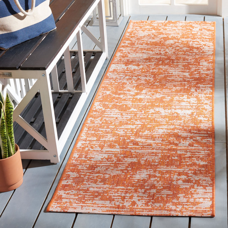 Marvale Performance Abstract Indoor/Outdoor Area Rug, Runner 2'3" x 8'