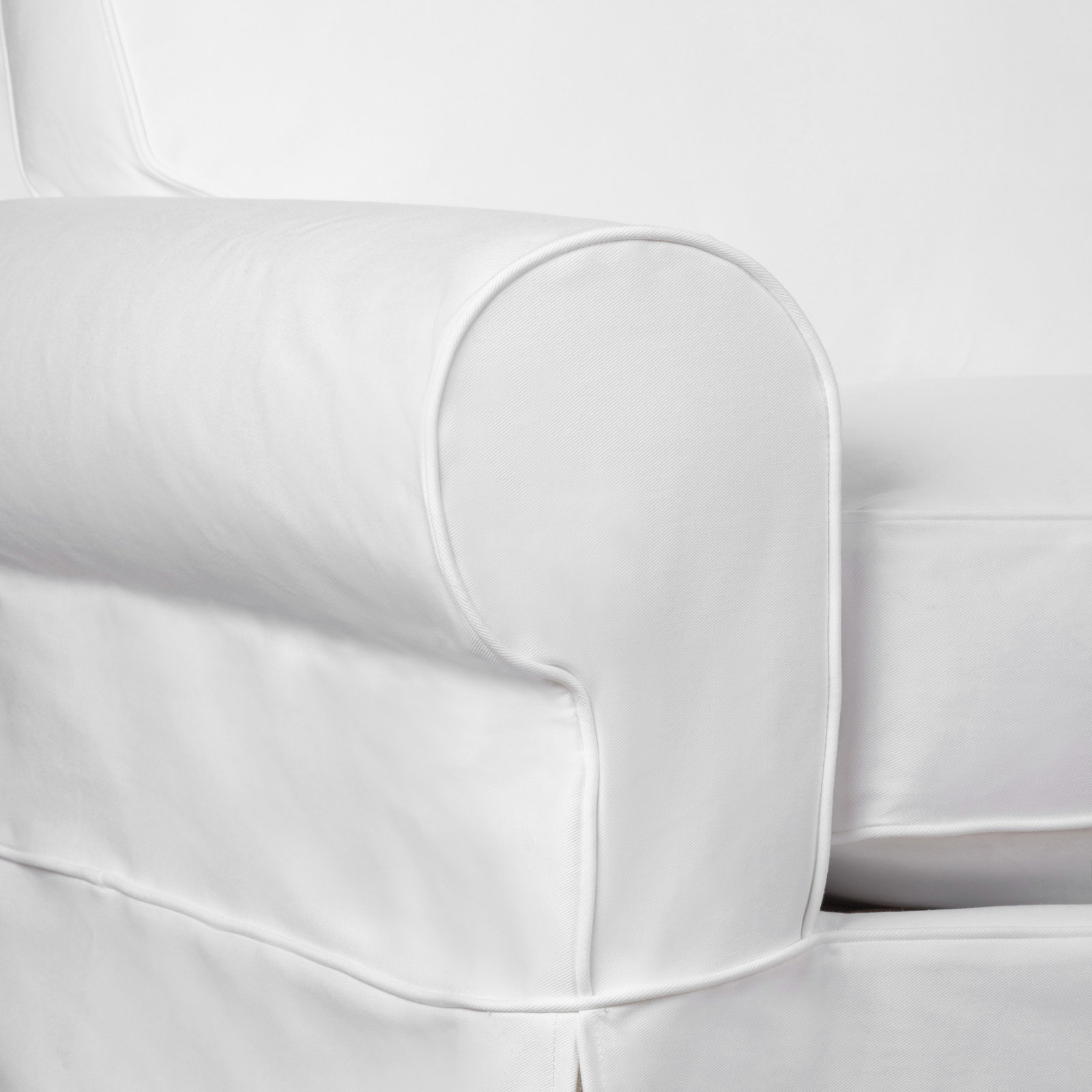 Porter Slipcovered Armchair, Classic Bleach White Twill