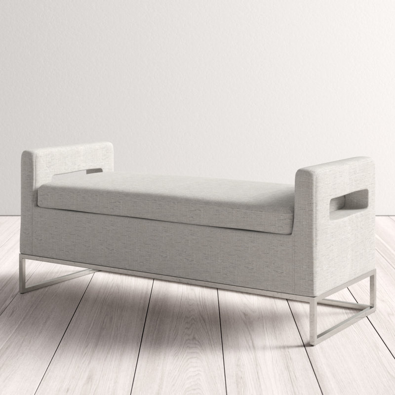 Crawford Storage Bench, Gray
