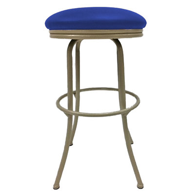 Swivel Upholstered Counter Stool with Metal Frame