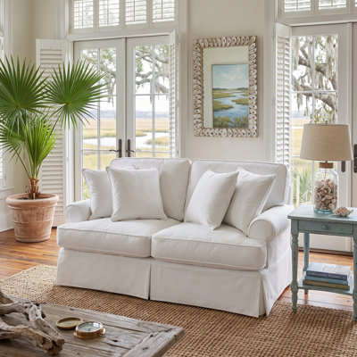 Wesham 60 " Slipcovered Loveseat