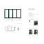 Porte pliante en aluminium Luvindow-121301094-121301091