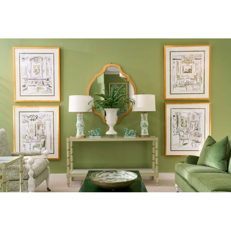 Chatsworth Solid Wood Coffee Table, Malachite Green