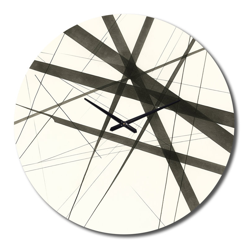 Idelma - Abstract Shapes Wall Clock, Large
