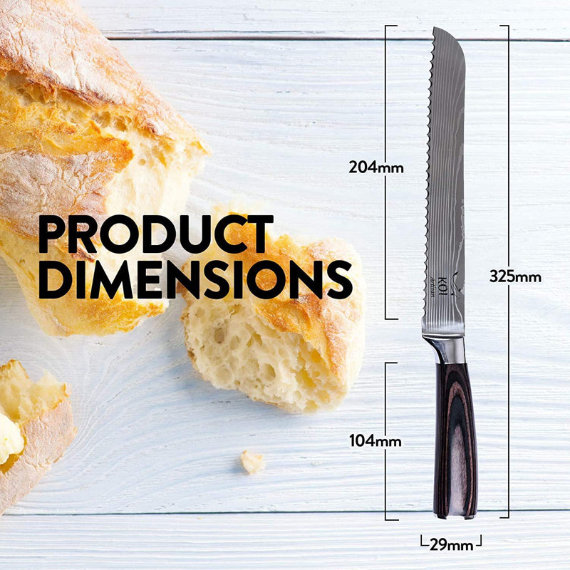 KOI Artisan 0cm Serrated Bread Knife