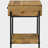 Natural Mango 1-Drawer Accent Table with Bottom Shelf