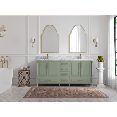 Moncef 72 po X P 22 po Meuble-lavabo double D D Evergreen