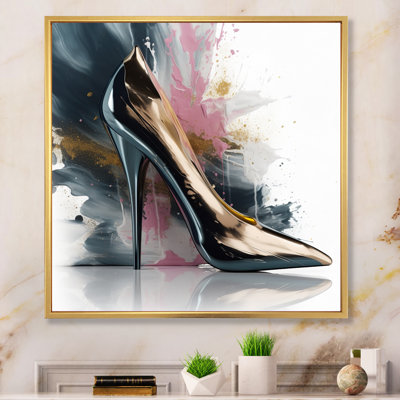 «Pink High Heel Enchantment III», reproduction d'art sur toile
