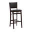 Tabouret de comptoir / de bar pliable Phaedra avec siège et dossier rembourrés-1354924485-1354924484